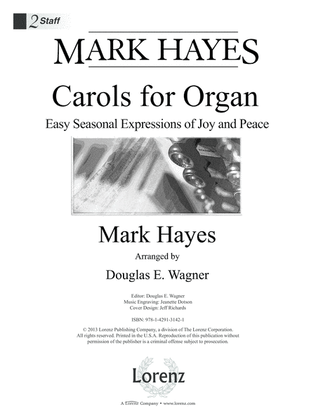Book cover for Mark Hayes: Carols for Organ