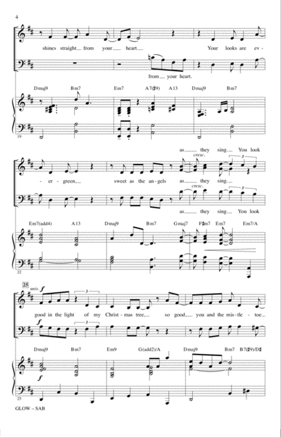 Glow Glow 3-Part scores gallery preview page 3