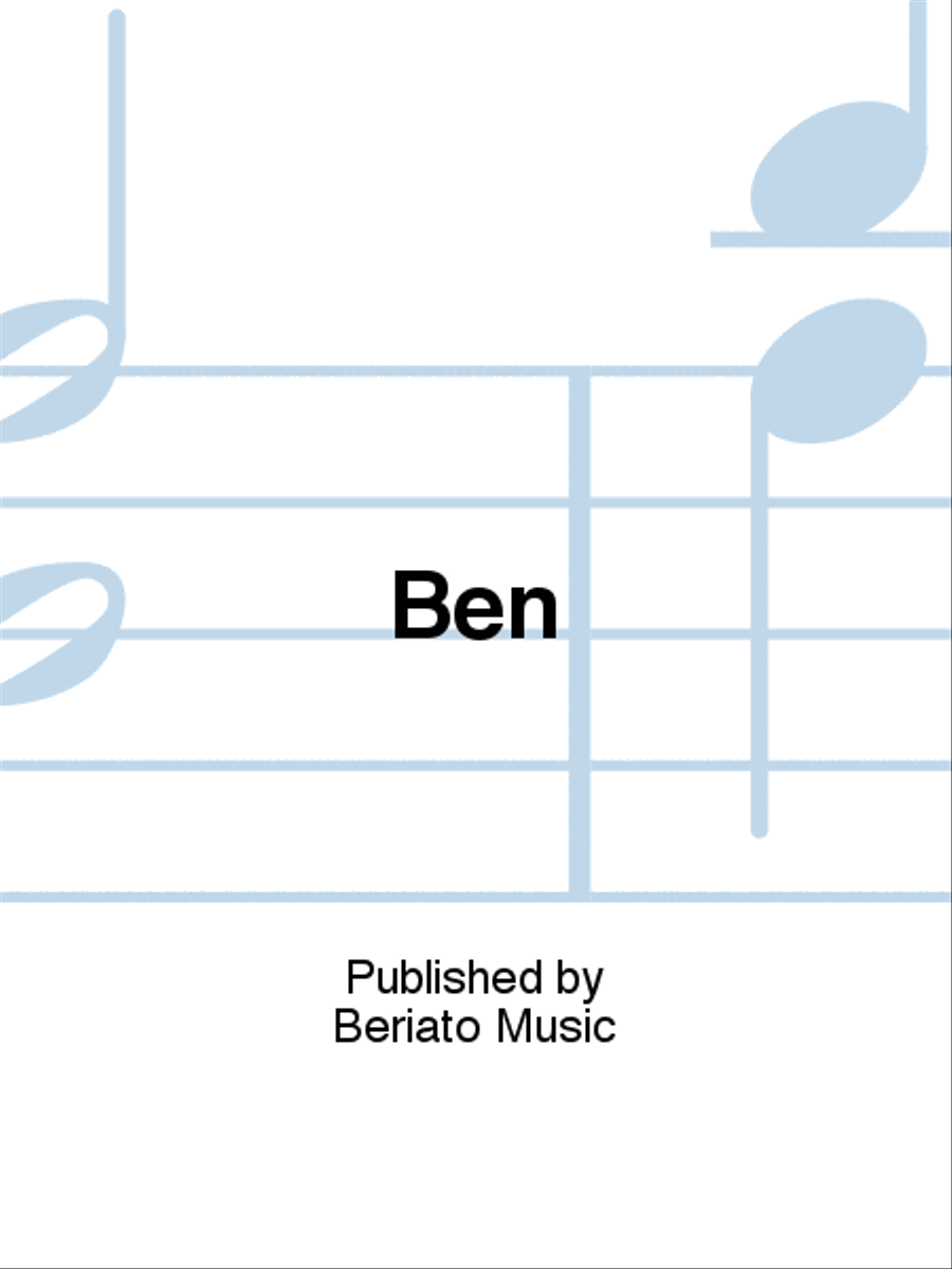 Ben Piano, Vocal, Guitar scores gallery preview page 1