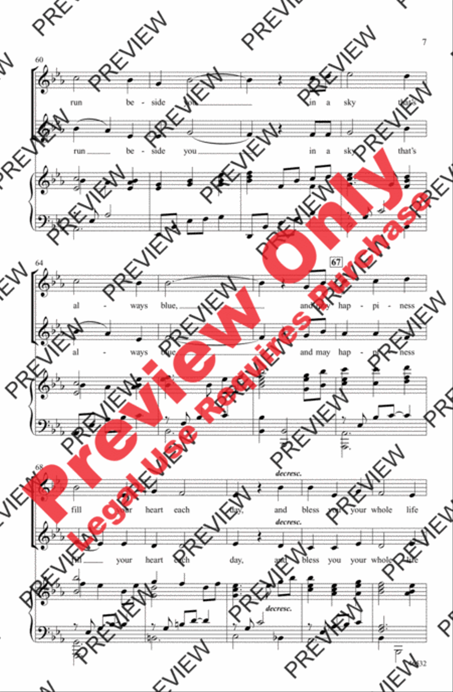 May a Rainbow Run Beside You 2-Part scores gallery preview page 7