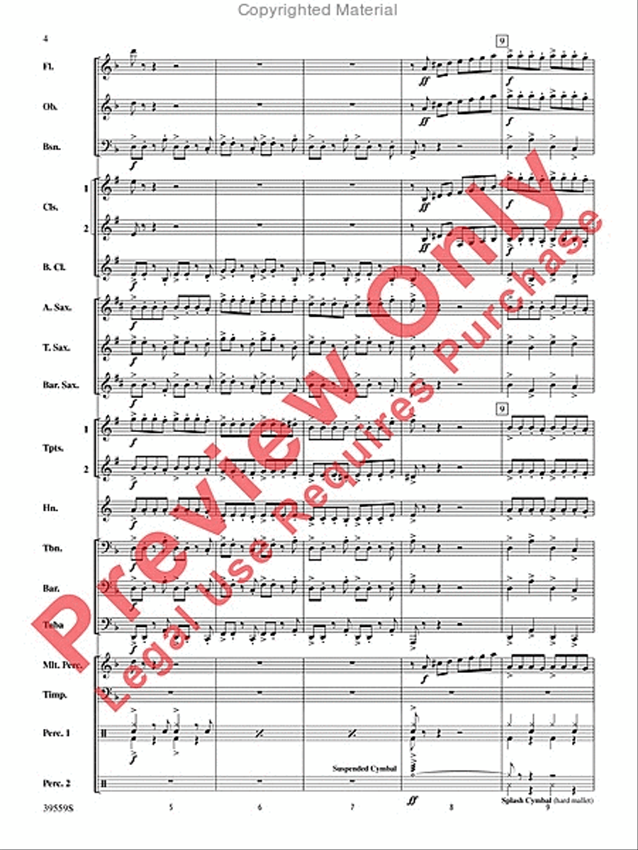 Wizards in Winter Concert Band scores gallery preview page 4