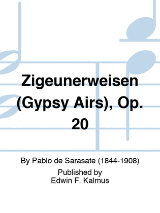 Book cover for Zigeunerweisen (Gypsy Airs), Op. 20