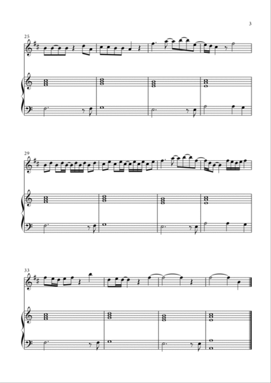 Peaches B-Flat Trumpet scores gallery preview page 3