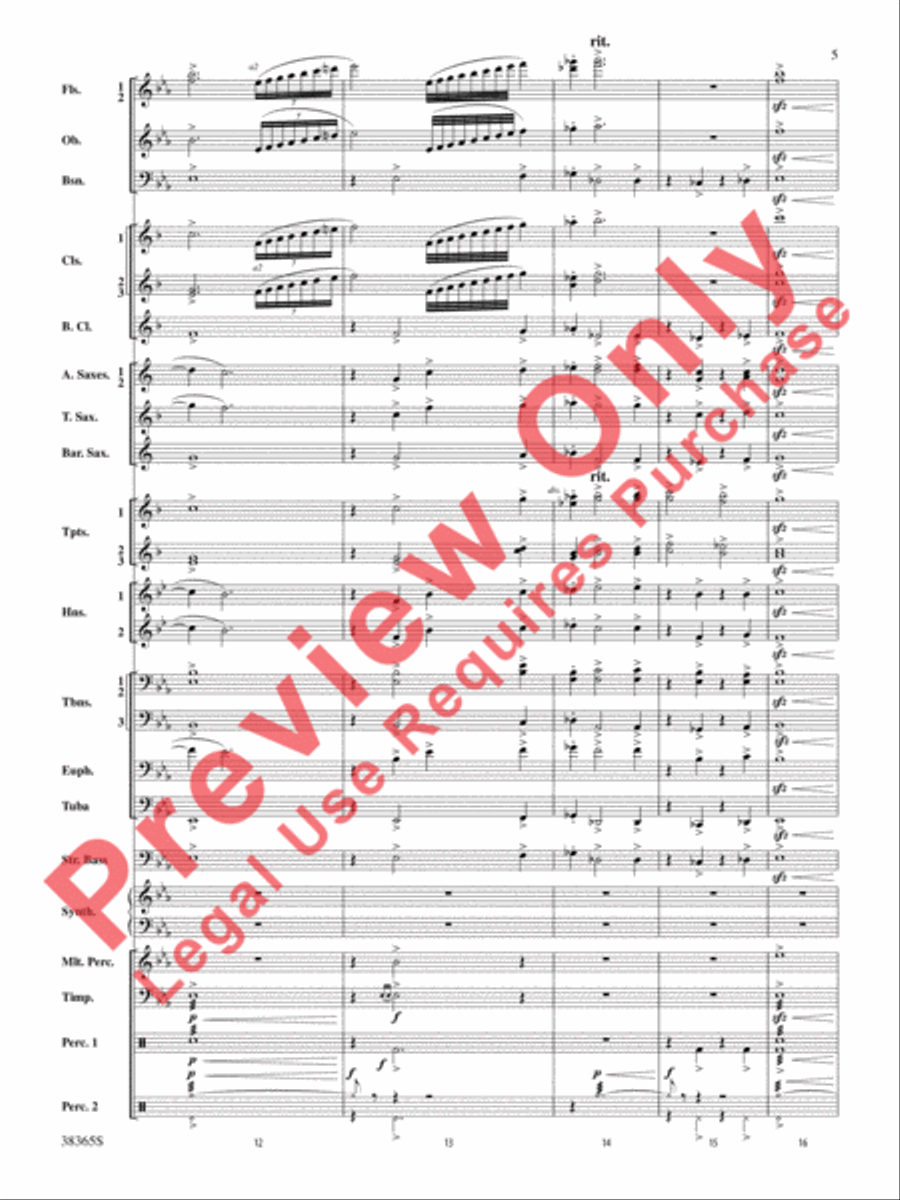 Crossroads to the Future Concert Band scores gallery preview page 6