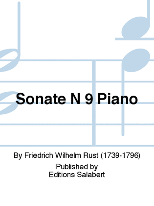Sonate N 9 Piano
