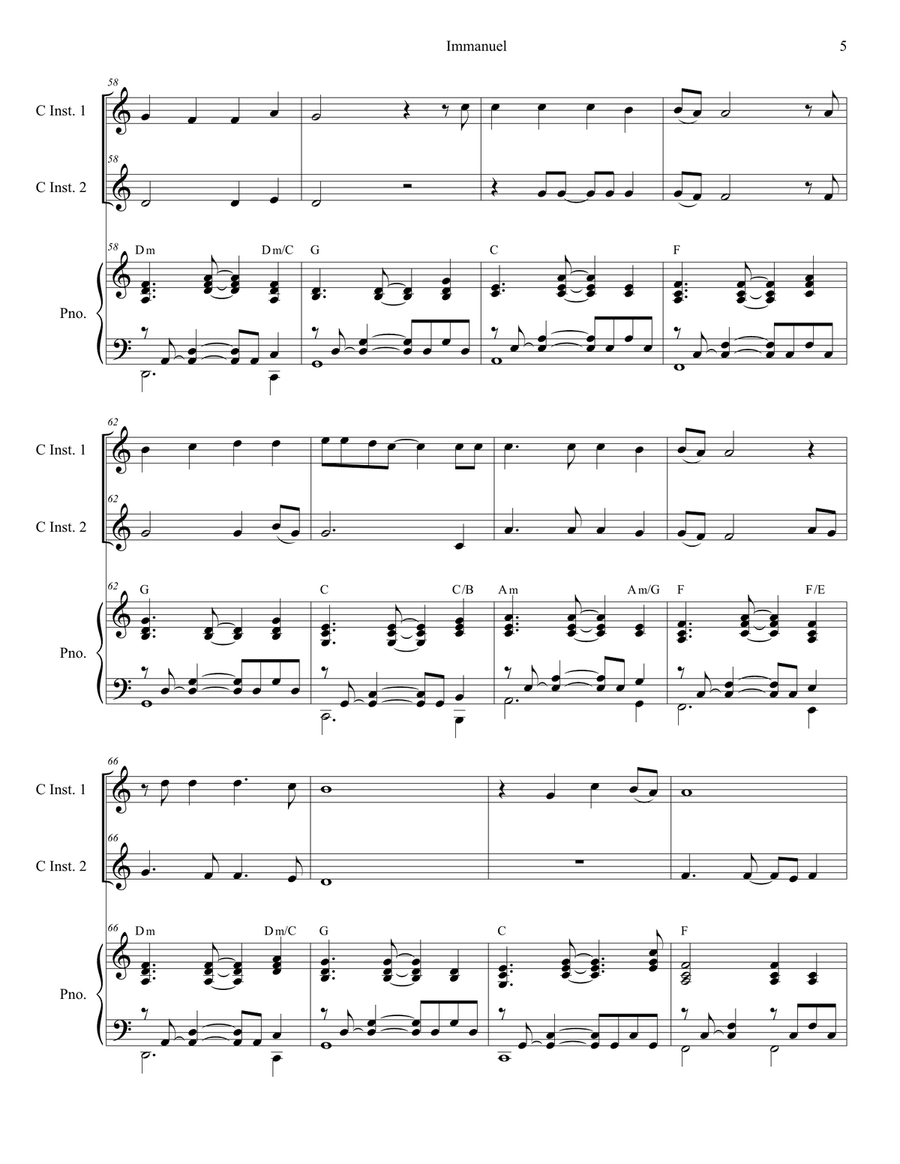 Immanuel Flute scores gallery preview page 5