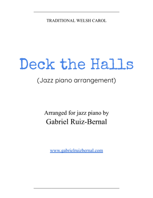 DECK THE HALLS (jazz piano arrangement)