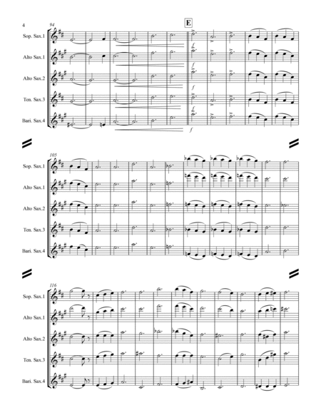 Lift Every Voice and Sing (for Saxophone Quartet SATB or AATB) image number null