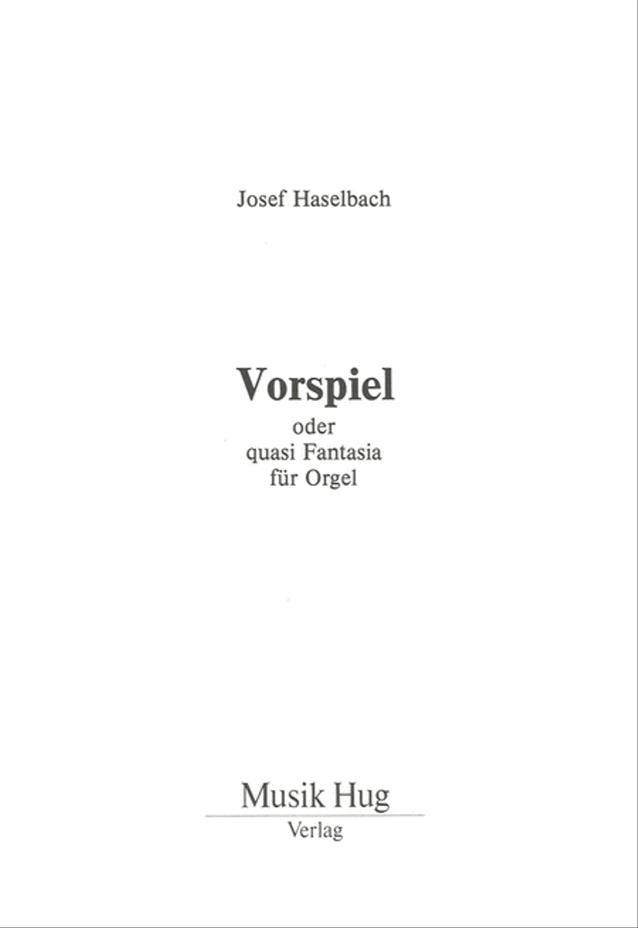 Vorspiel fur Orgel