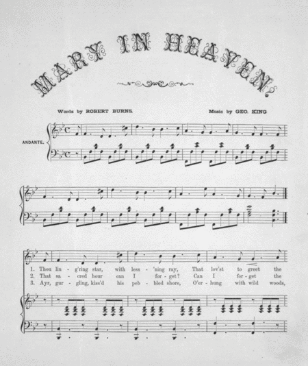 Mary in Heaven. Song