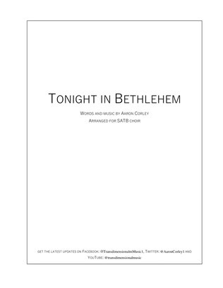 Tonight in Bethlehem (SATB)