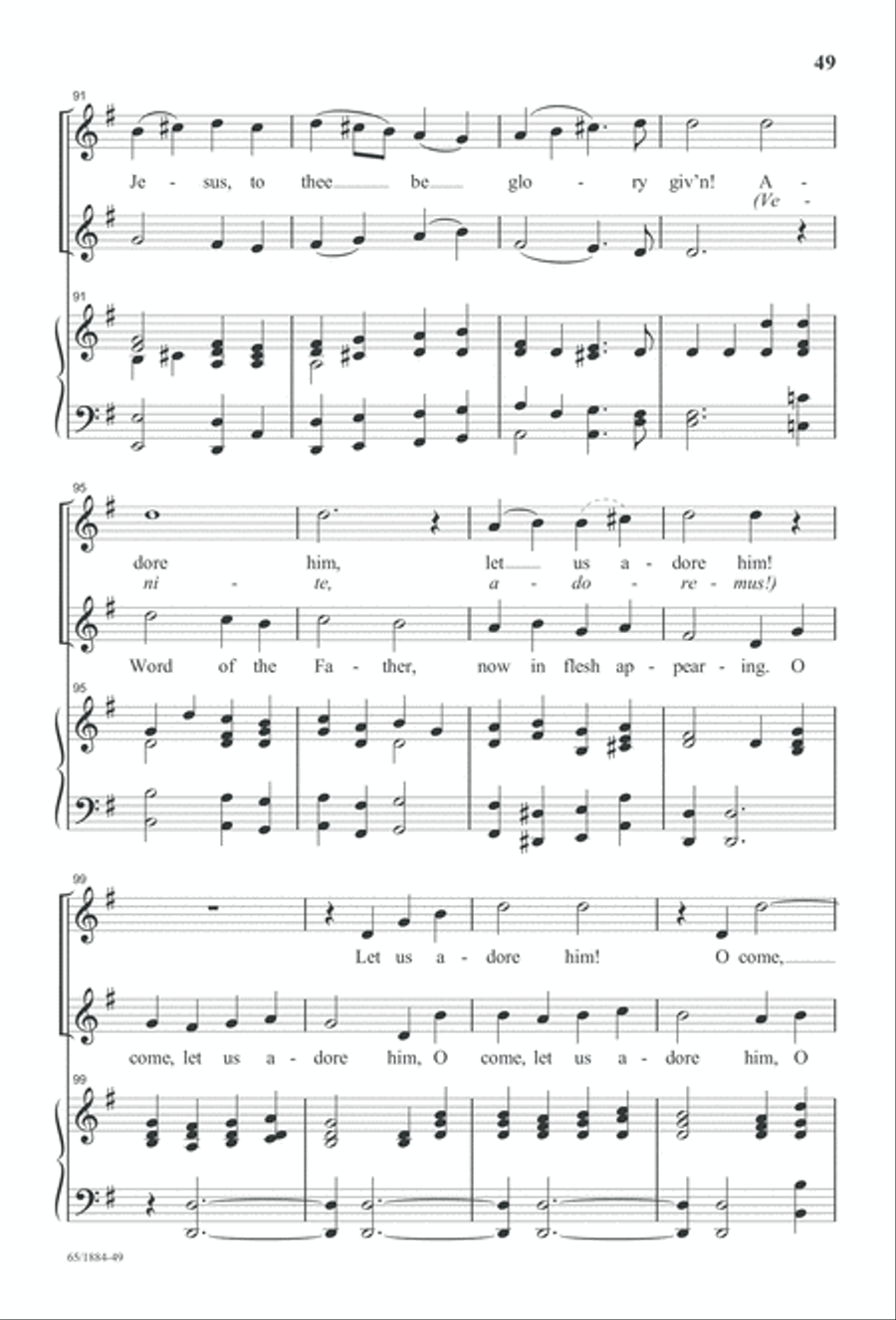 Let Us Adore Him Let Us Adore Him 4-Part scores gallery preview page 51