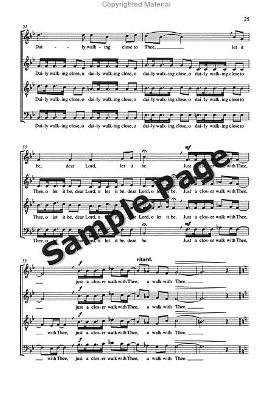 Spirituals And Gospels,4 Ch.sc 4-Part scores gallery preview page 26