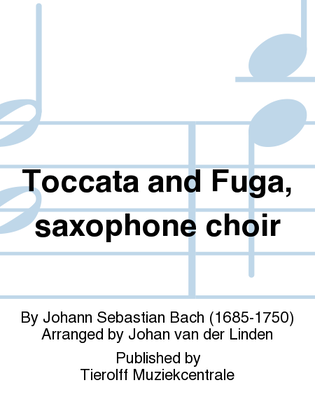 Book cover for Toccata & Fuga, Saxophone ensemble