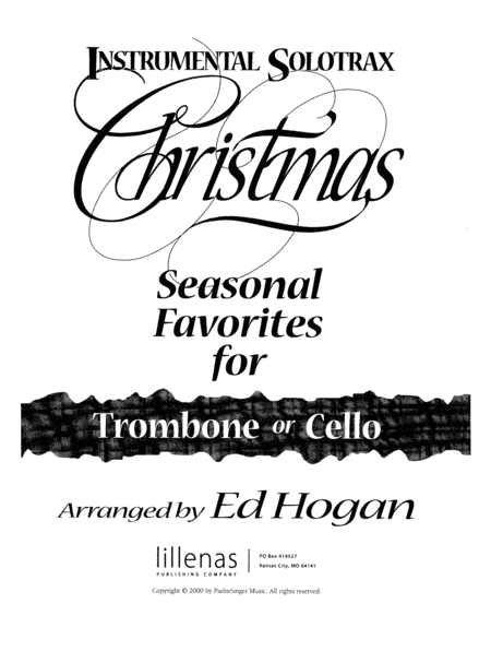Instrumental Solotrax, Christmas: Trombone/Cello