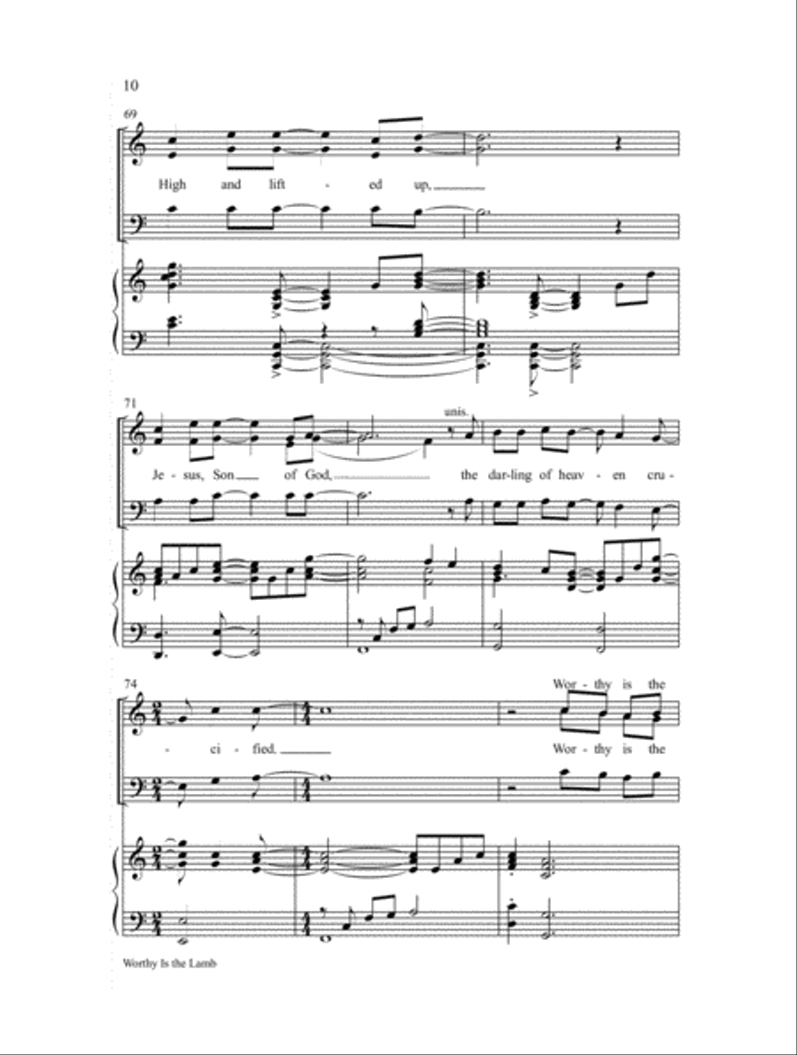 Worthy Is the Lamb Worthy Is the Lamb 3-Part scores gallery preview page 10