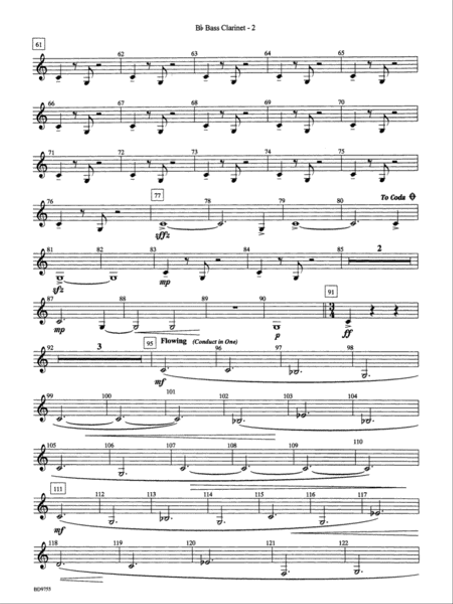 The Maelstrom: B-flat Bass Clarinet Concert Band scores gallery preview page 2