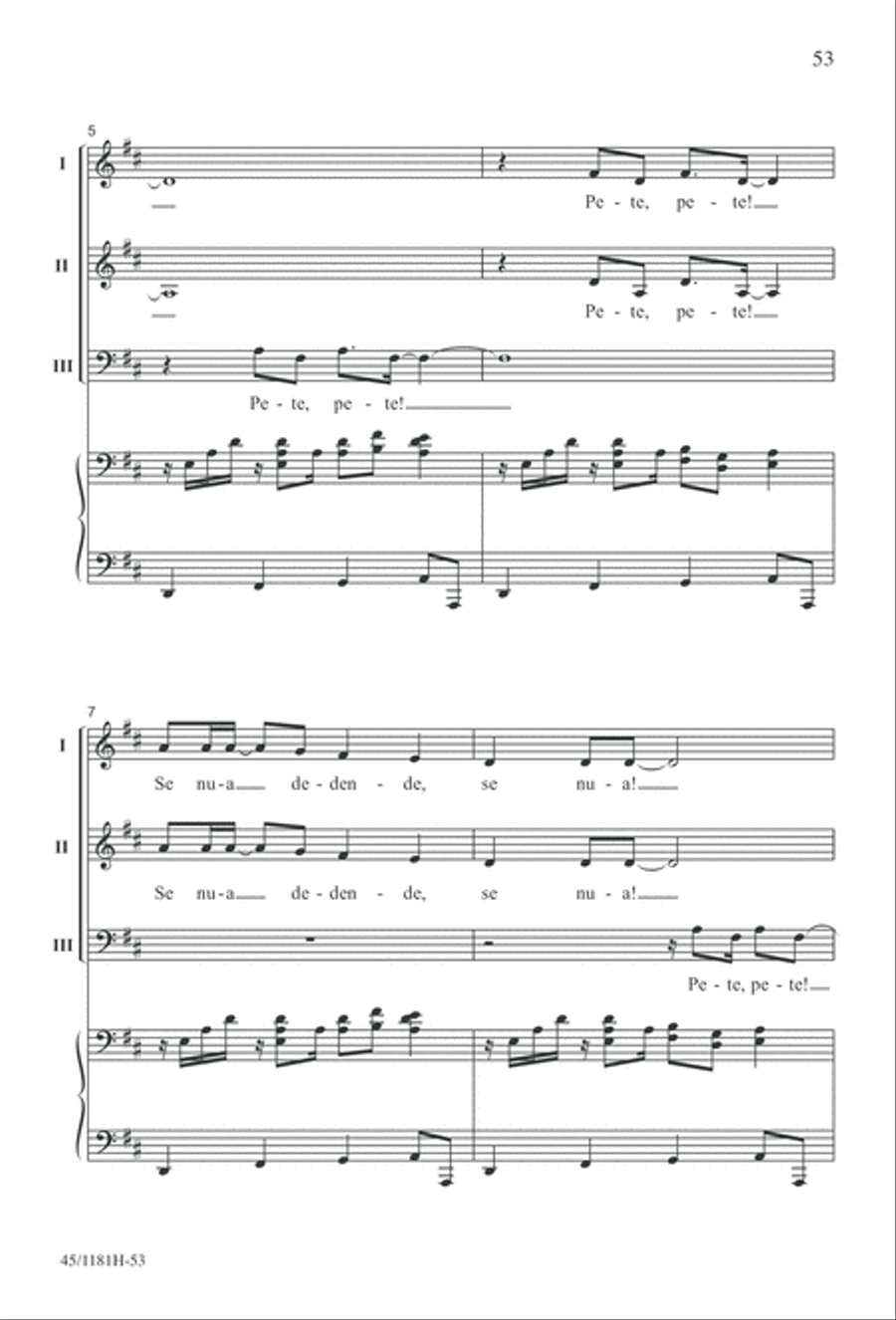 Contemporary Choral Classics 3-Part scores gallery preview page 53