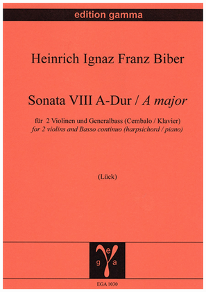 Sonata VIII A-Dur / A major