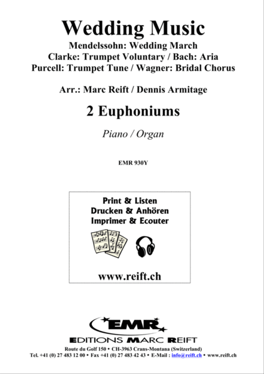 Wedding Music Euphonium Duet scores gallery preview page 2