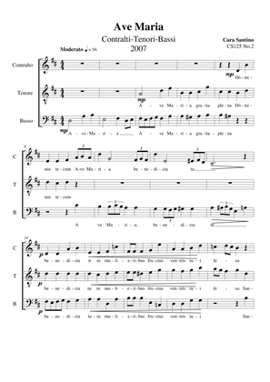 Ave Maria - Choir ATB a cappella