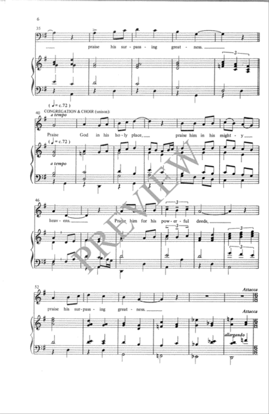 Praise God! 4-Part scores gallery preview page 7