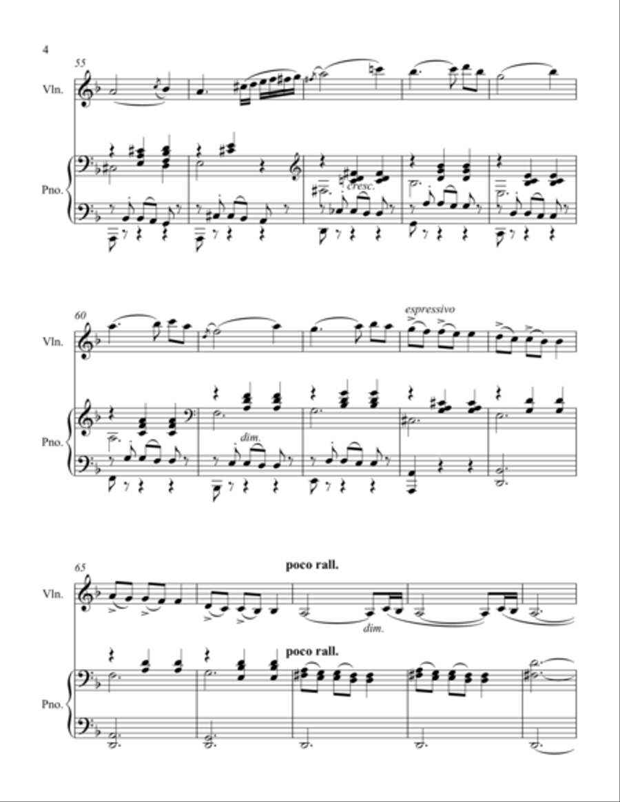 Adieu Adieu Violin Solo scores gallery preview page 4