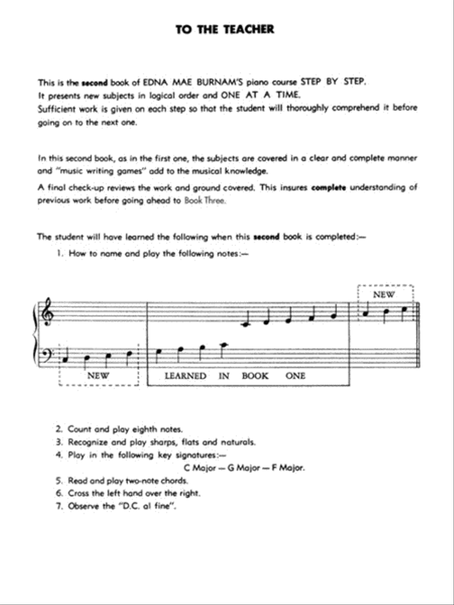 Step by Step Piano Course – Book 2 Piano Method scores gallery preview page 2