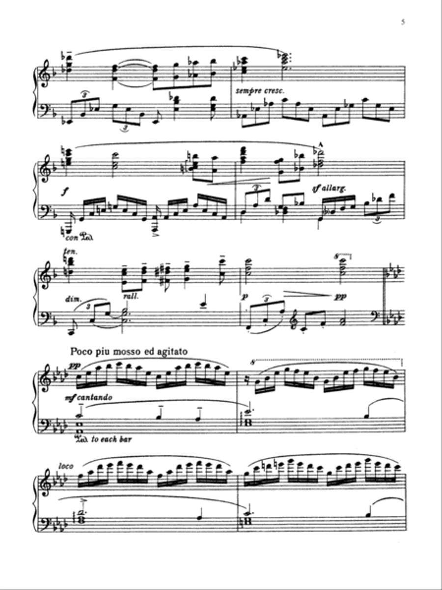Dream of Olwen Piano Solo scores gallery preview page 3