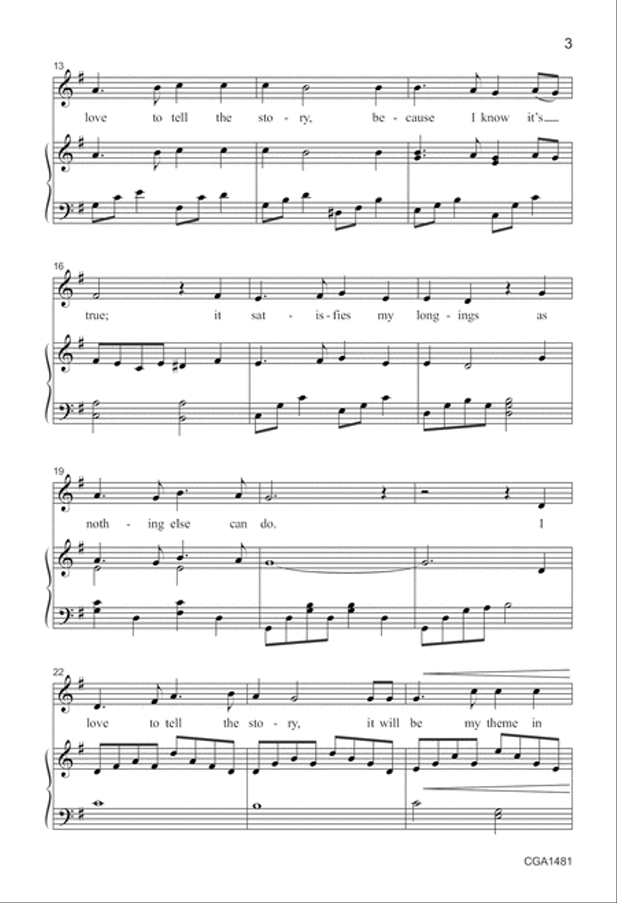 I Love to Tell the Story 2-Part scores gallery preview page 3