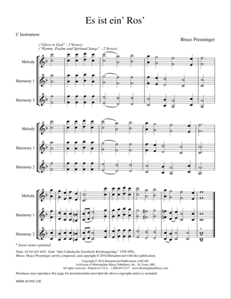 Es Ist Ein Ros Es Ist Ein Ros Piano and Keyboard scores gallery preview page 2