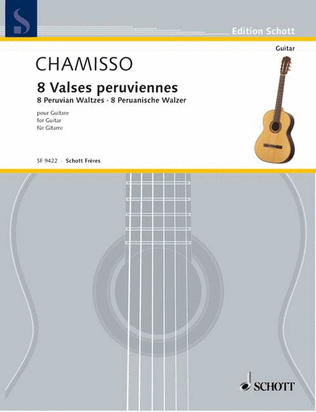 Book cover for Eight 8 Peruvian Waltzes For Guitar
