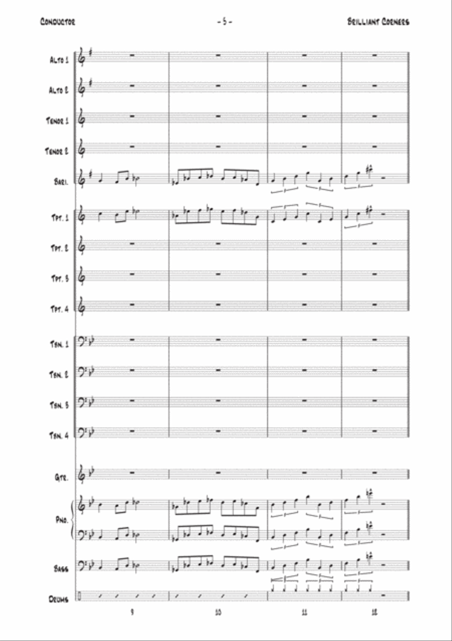 Brilliant Corners Jazz Ensemble scores gallery preview page 5