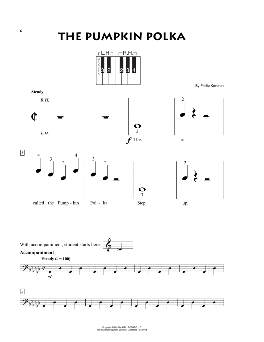 The Pumpkin Polka Piano Solo scores gallery preview page 1