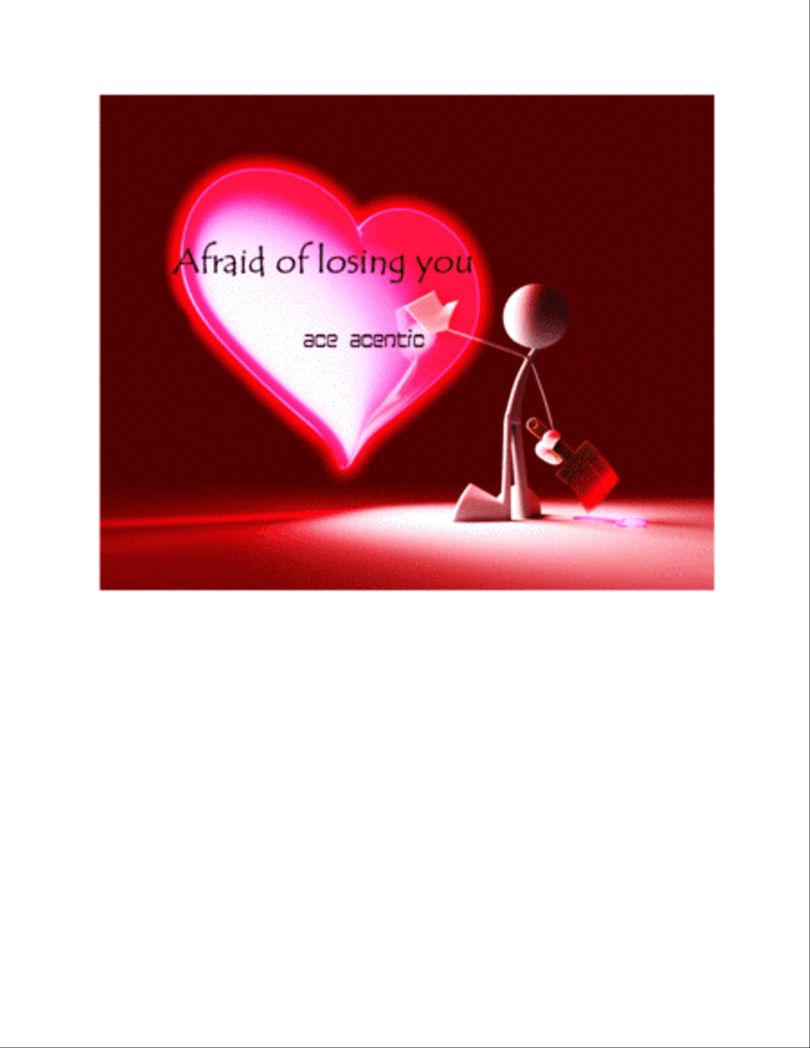AFRAID OF LOSING YOU Voice Solo scores gallery preview page 1