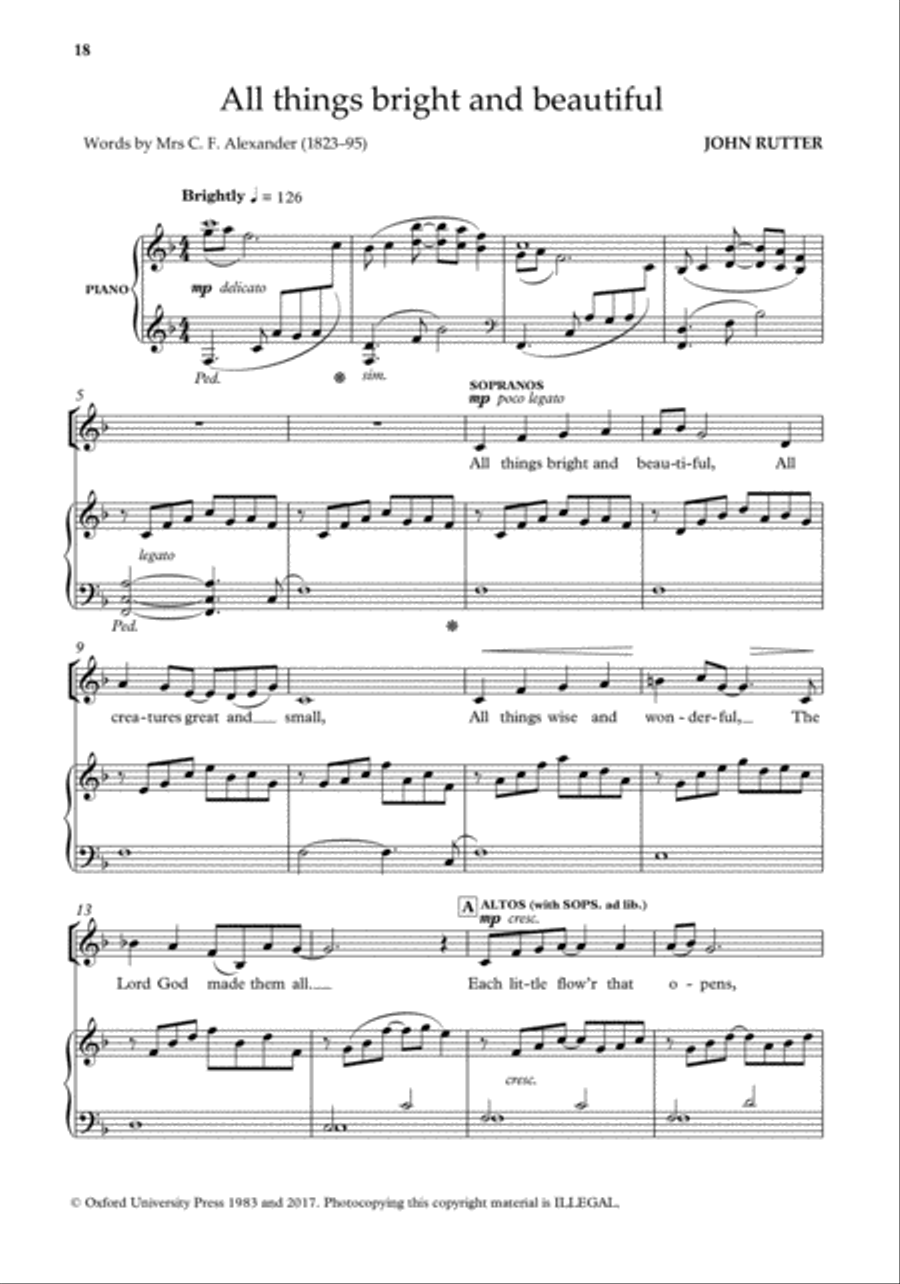 John Rutter Anthems for SA Men SA scores gallery preview page 16