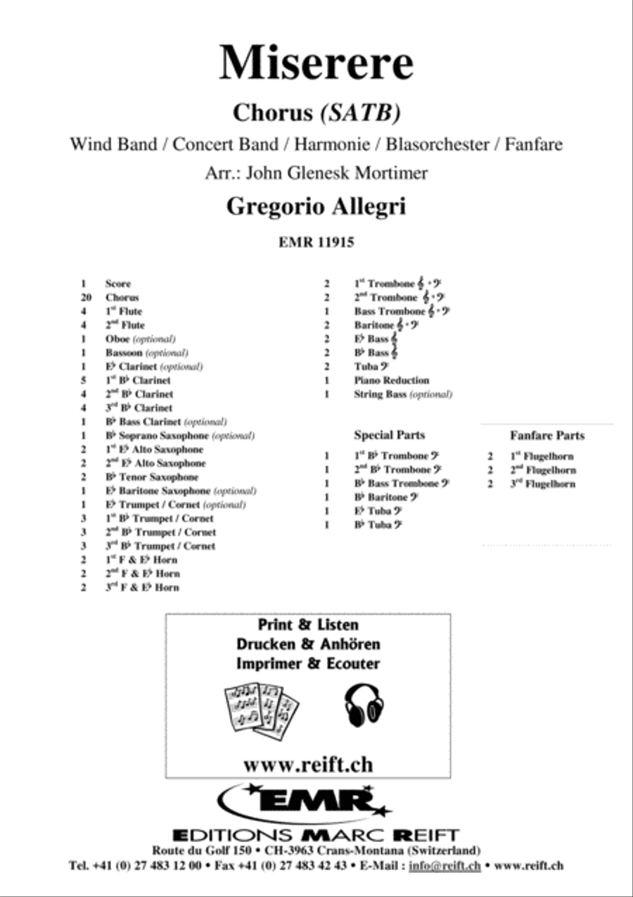 Miserere 4-Part scores gallery preview page 2