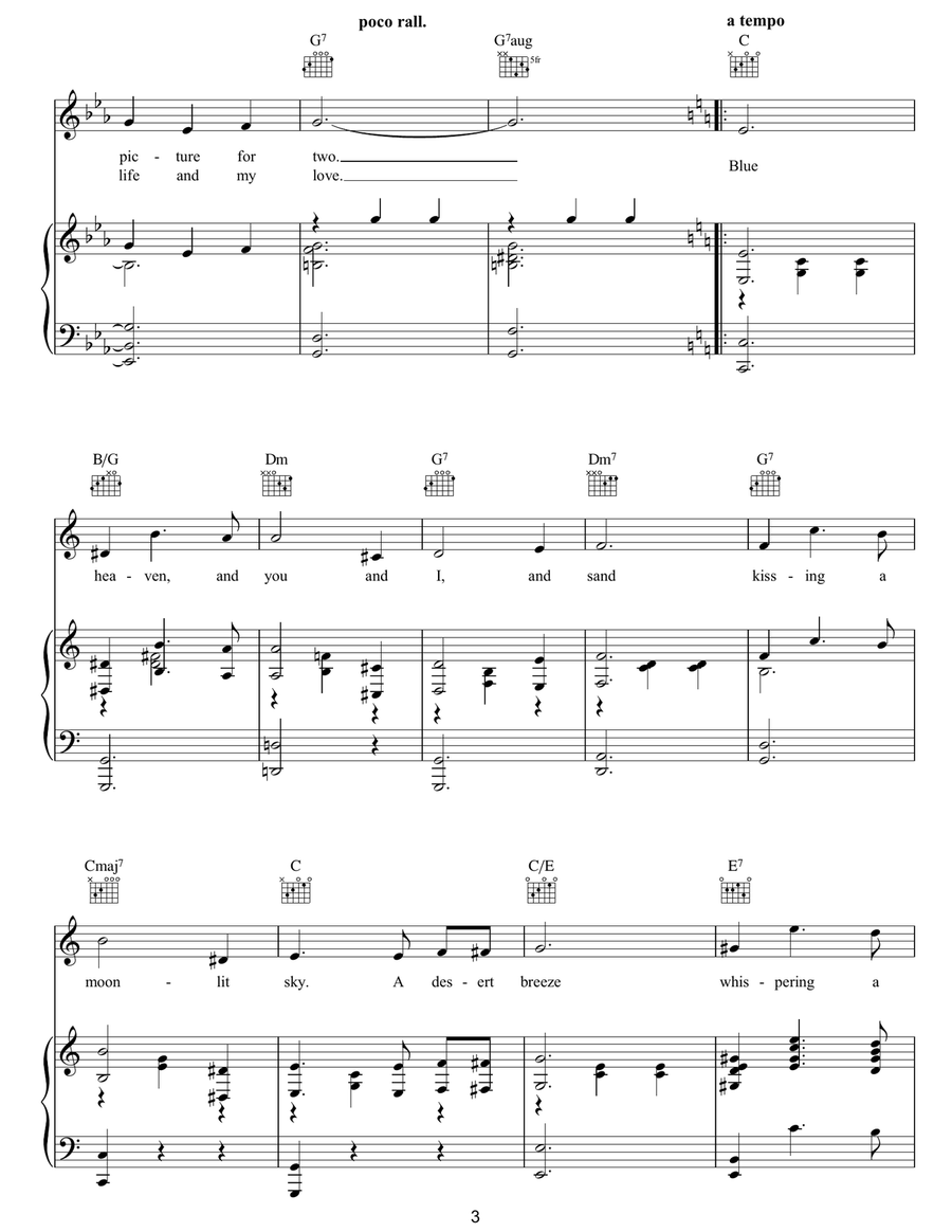 The Desert Song The Desert Song Piano, Vocal, Guitar scores gallery preview page 3
