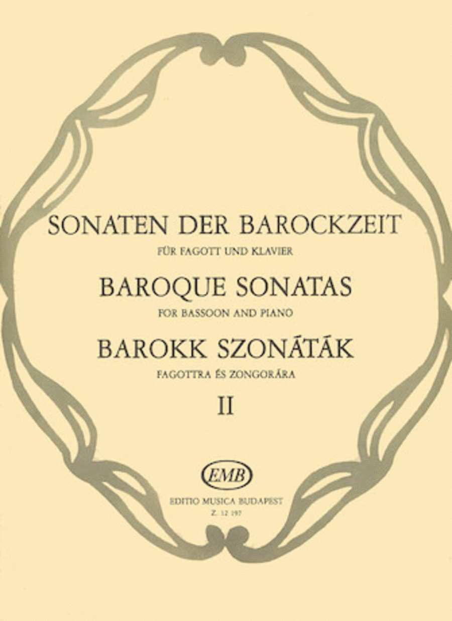 Baroque Sonatas – Volume 2 Bassoon Solo scores gallery preview page 1