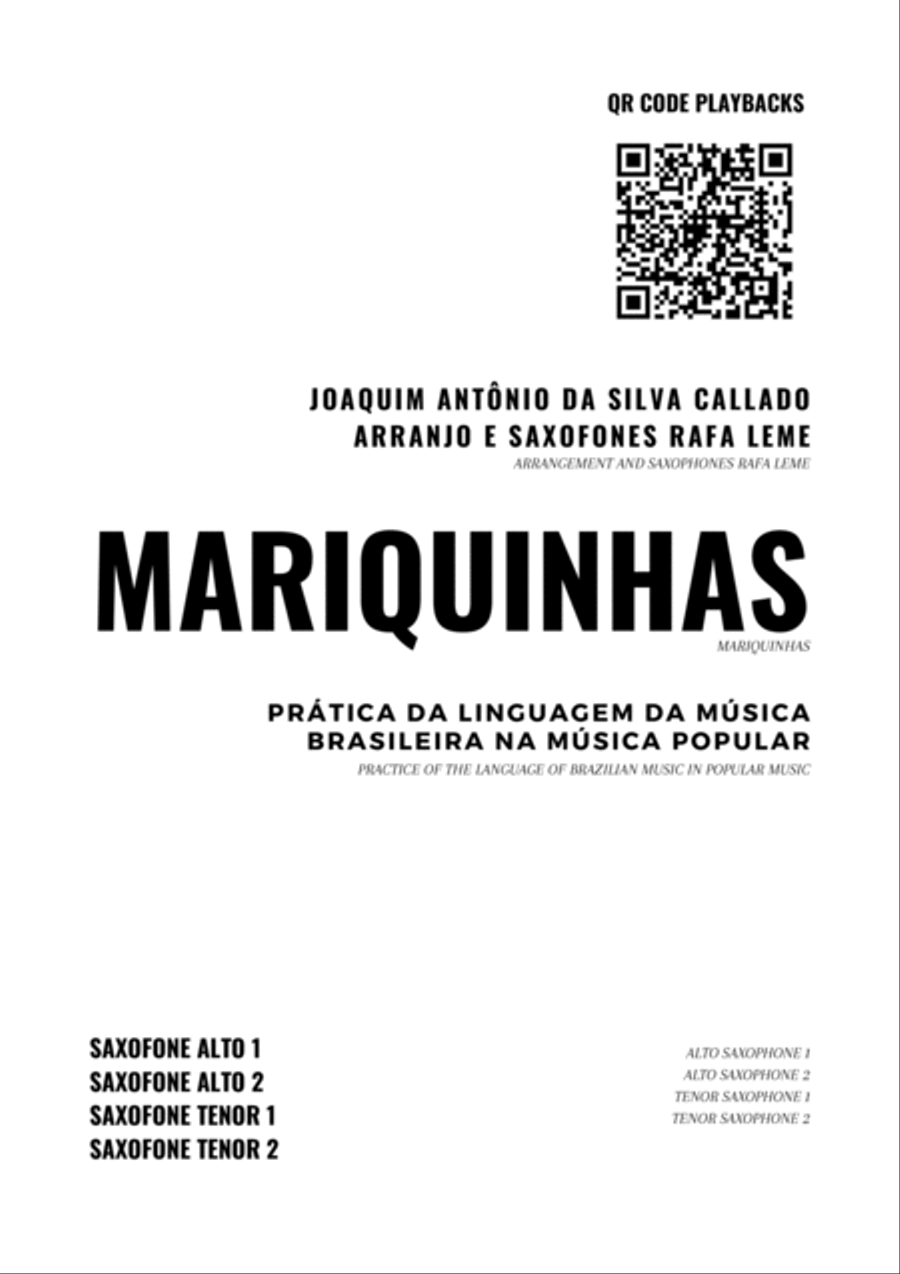 Mariquinhas Mariquinhas Saxophone Quartet scores gallery preview page 6