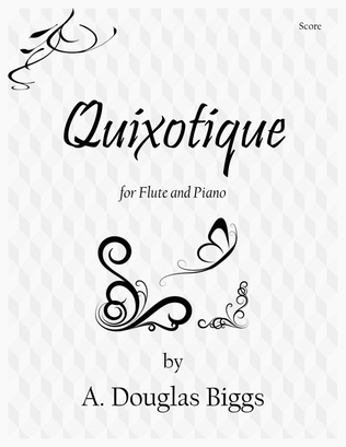 Book cover for Quixotique for Flute and Piano