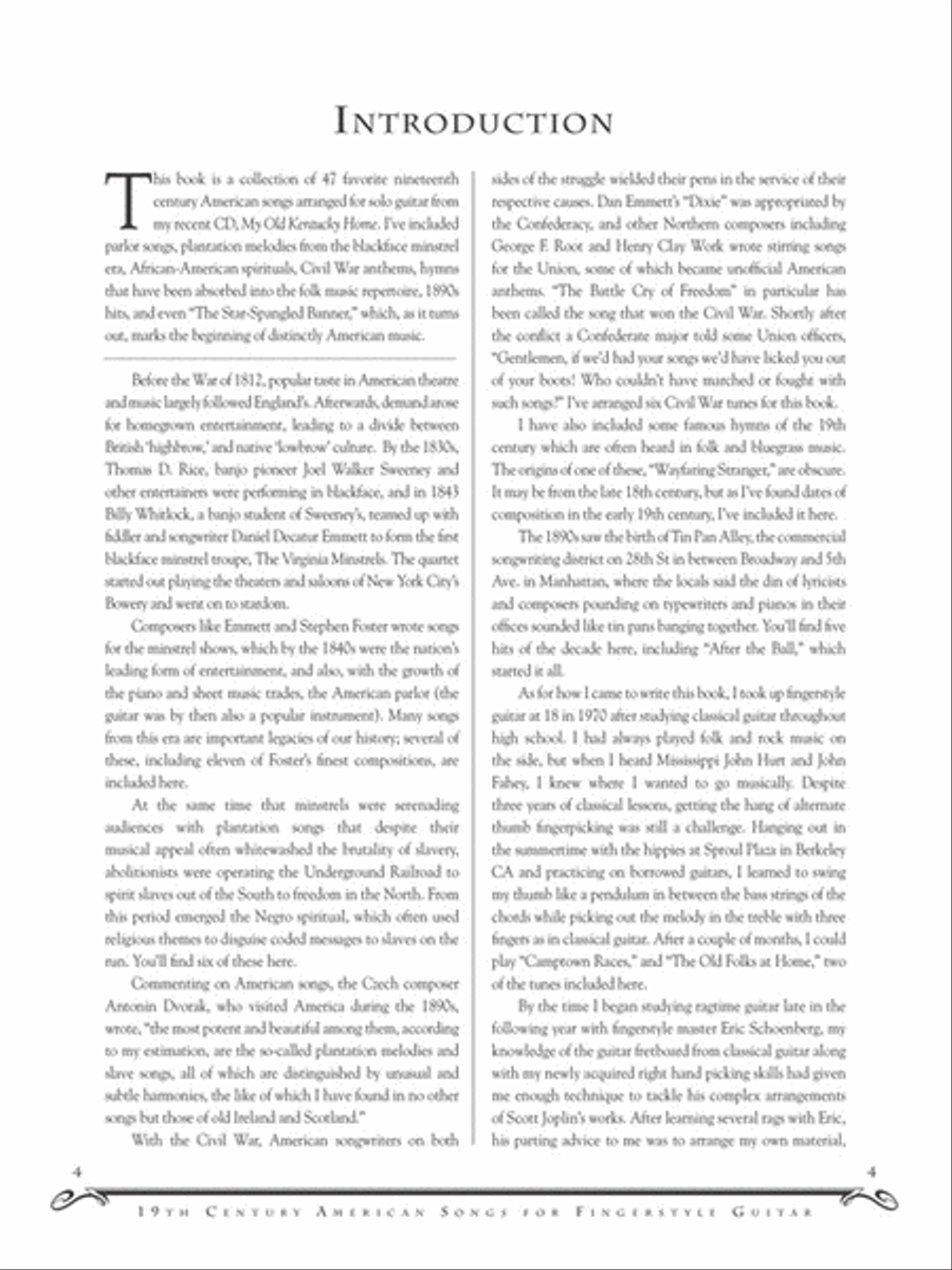 Favorite 19th Century American Songs for Fingerstyle Guitar Fingerpicking Guitar scores gallery preview page 3
