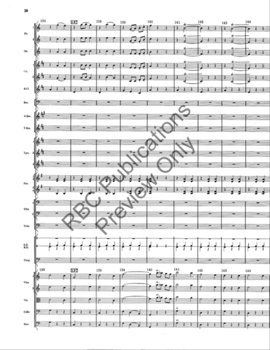 Italian Folk Fantasy (Score) Full Orchestra scores gallery preview page 20