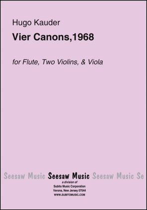 Vier Canons,1968