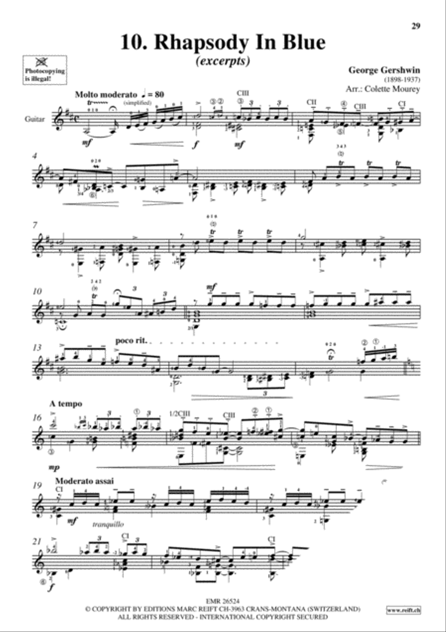 Gershwin 20 Greatest Hits Guitar scores gallery preview page 12