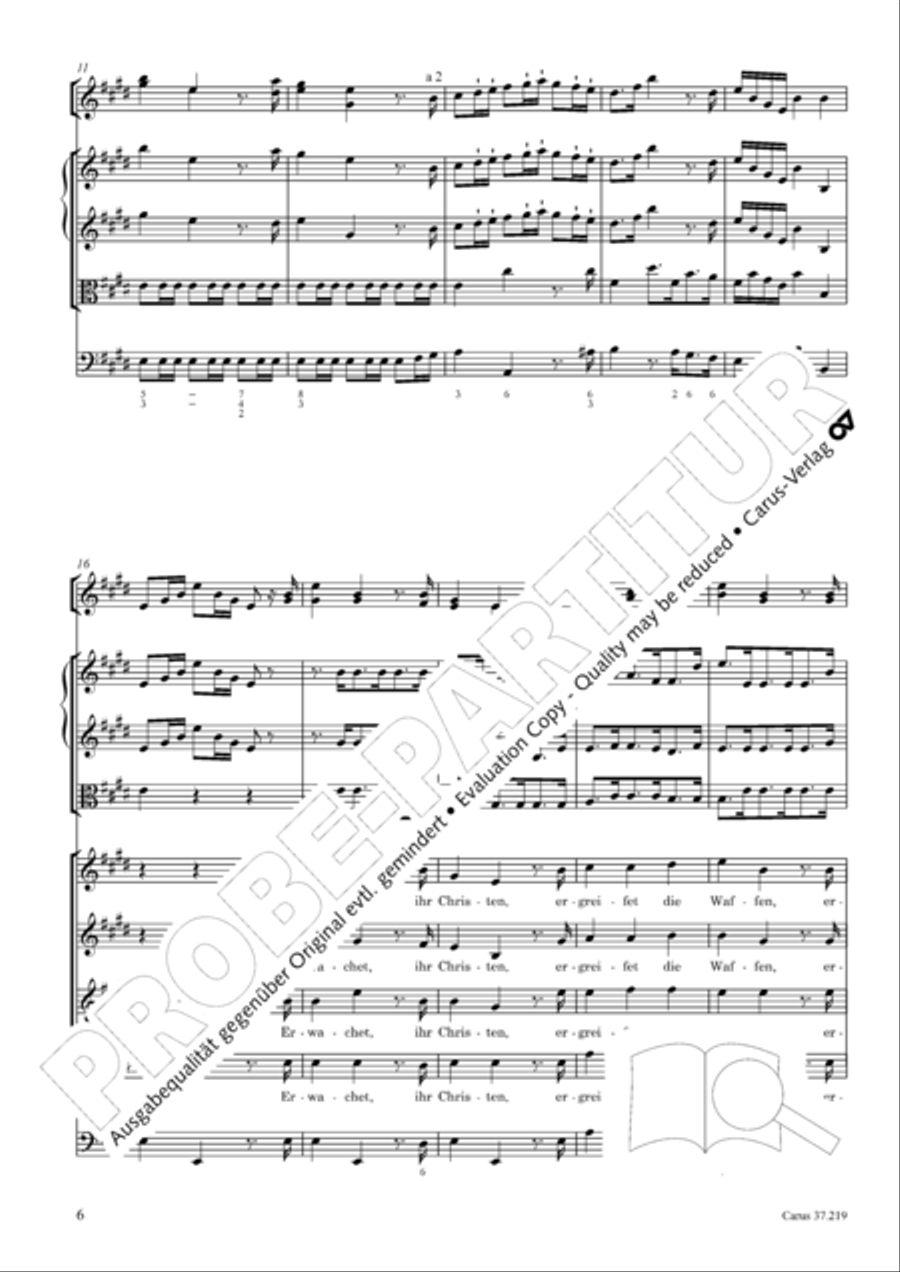 Erwachet, ihr Christen STB scores gallery preview page 7