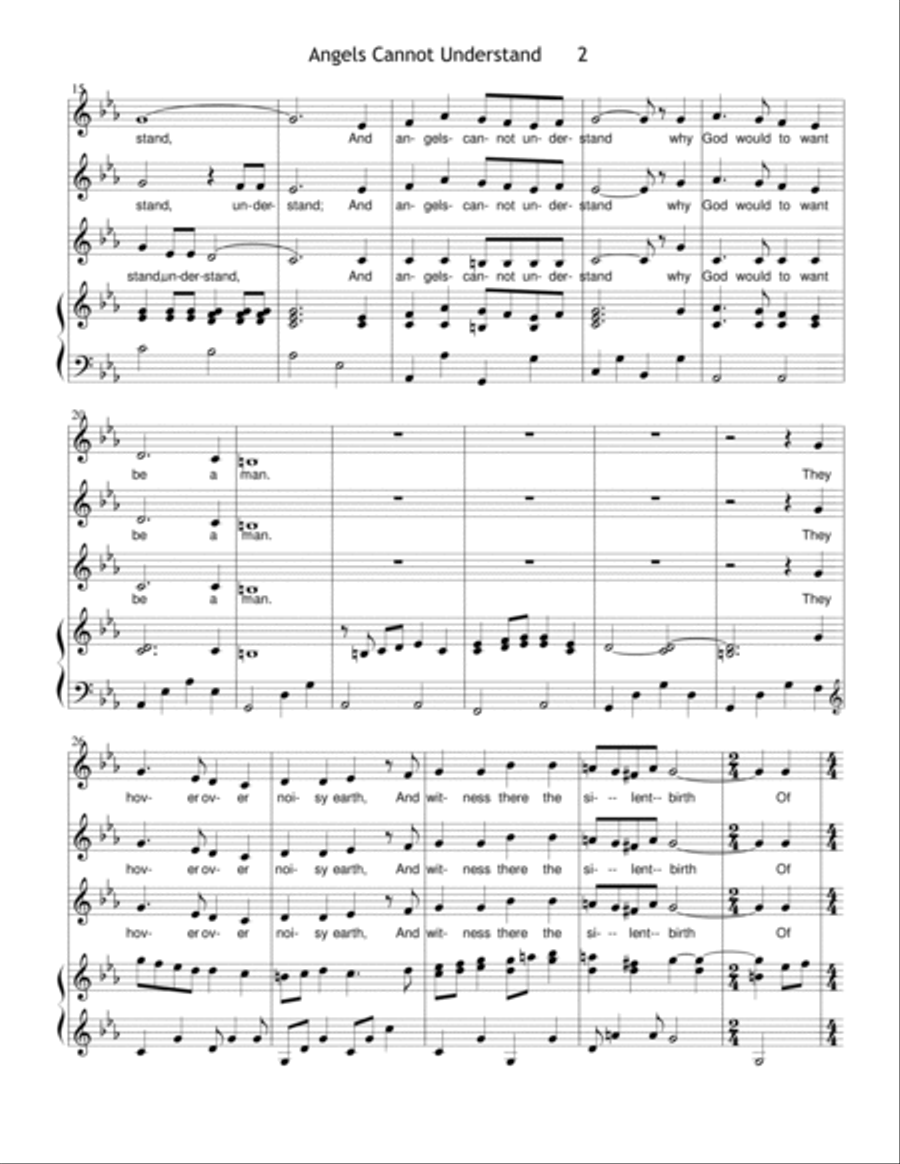 Angels Cannot Understand SSA scores gallery preview page 2