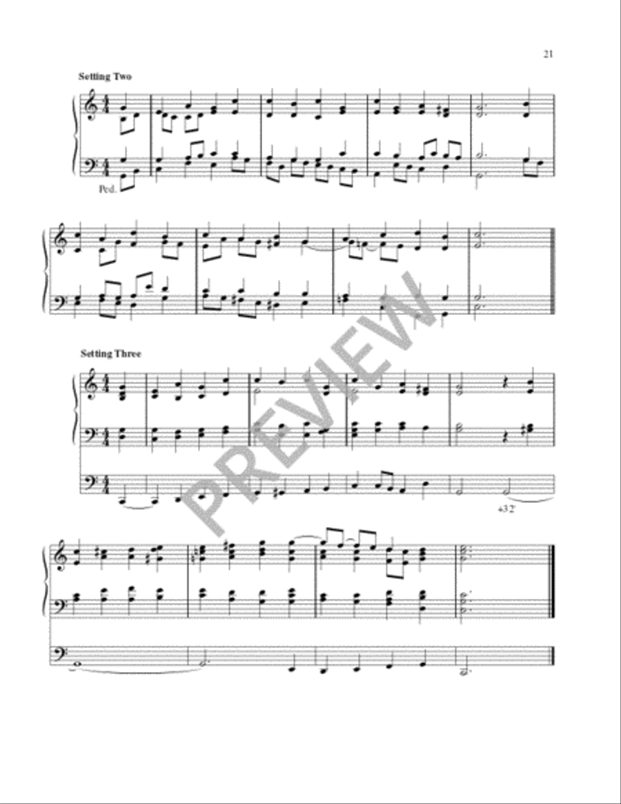 Hymn Harmonizations for Organ - Volume 1 Organ scores gallery preview page 21