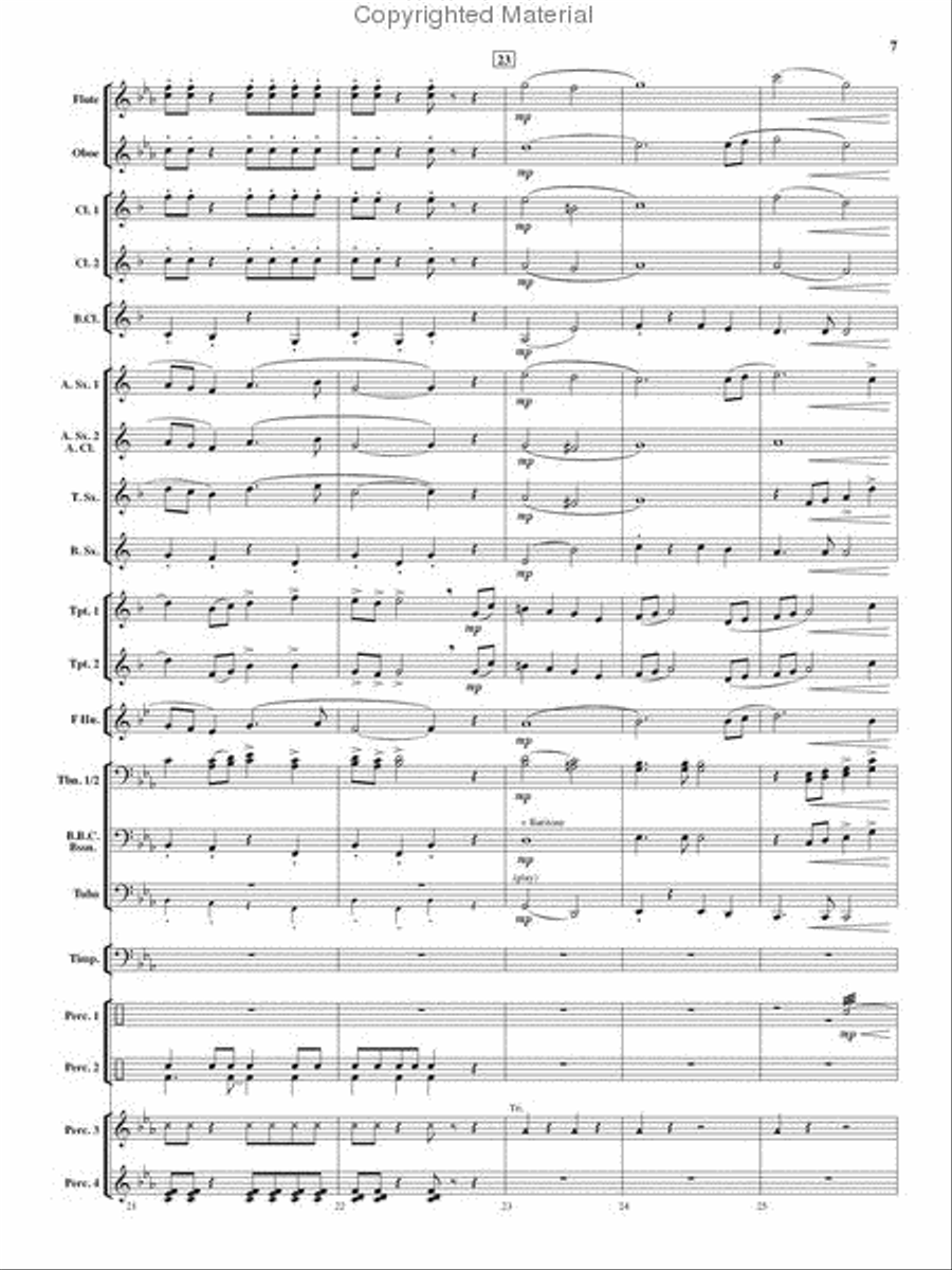 Tempest Rising Concert Band scores gallery preview page 6