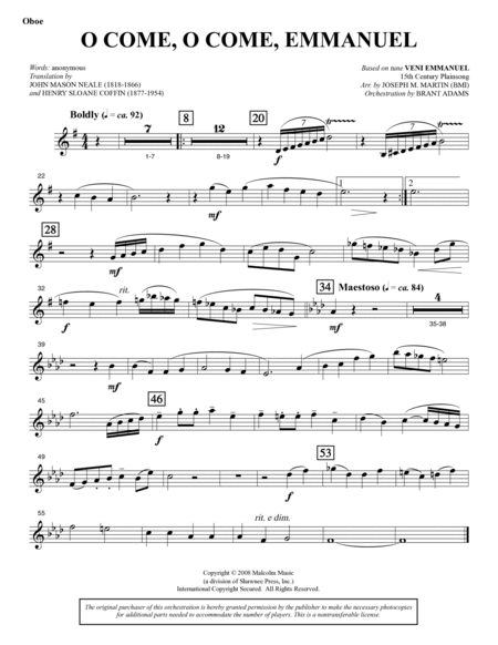 Carols for Choir and Congregation - Oboe